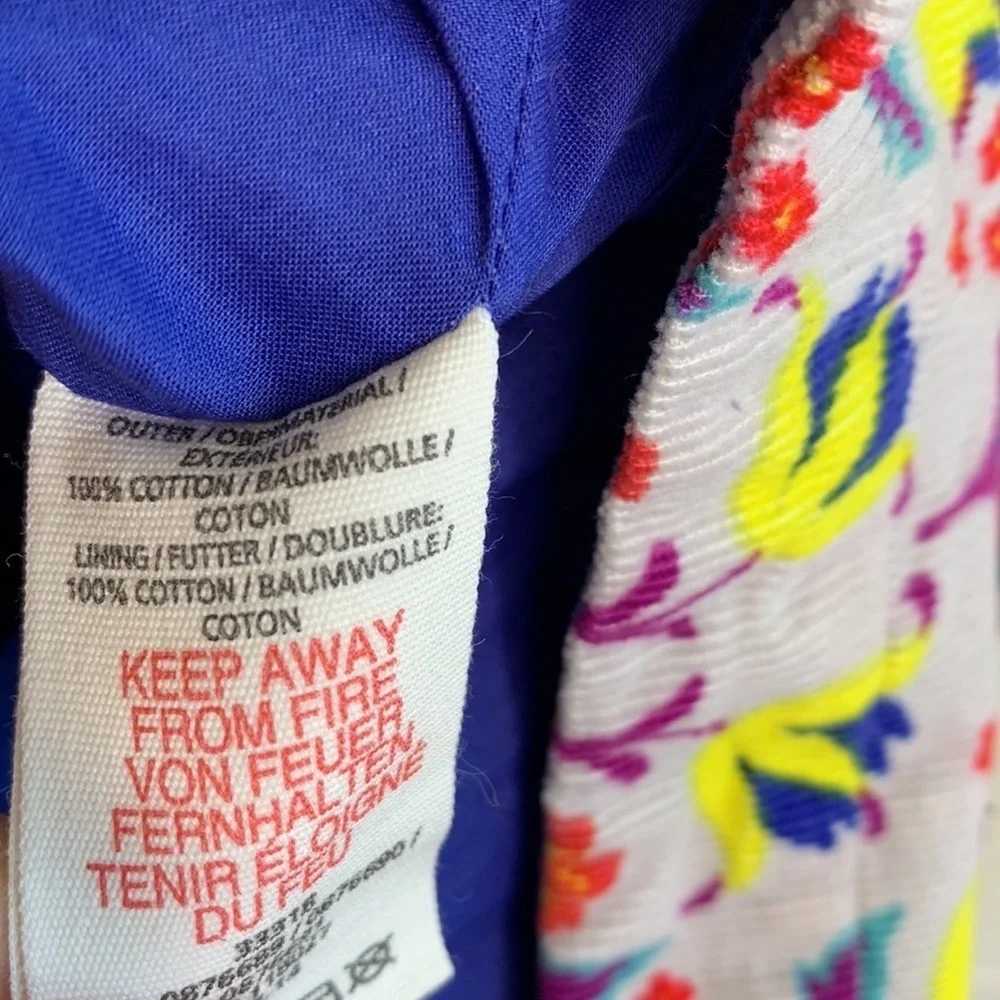 Mini Boden Corduroy Girls Kids Bird Novelty Dress sz 7-8 years Old